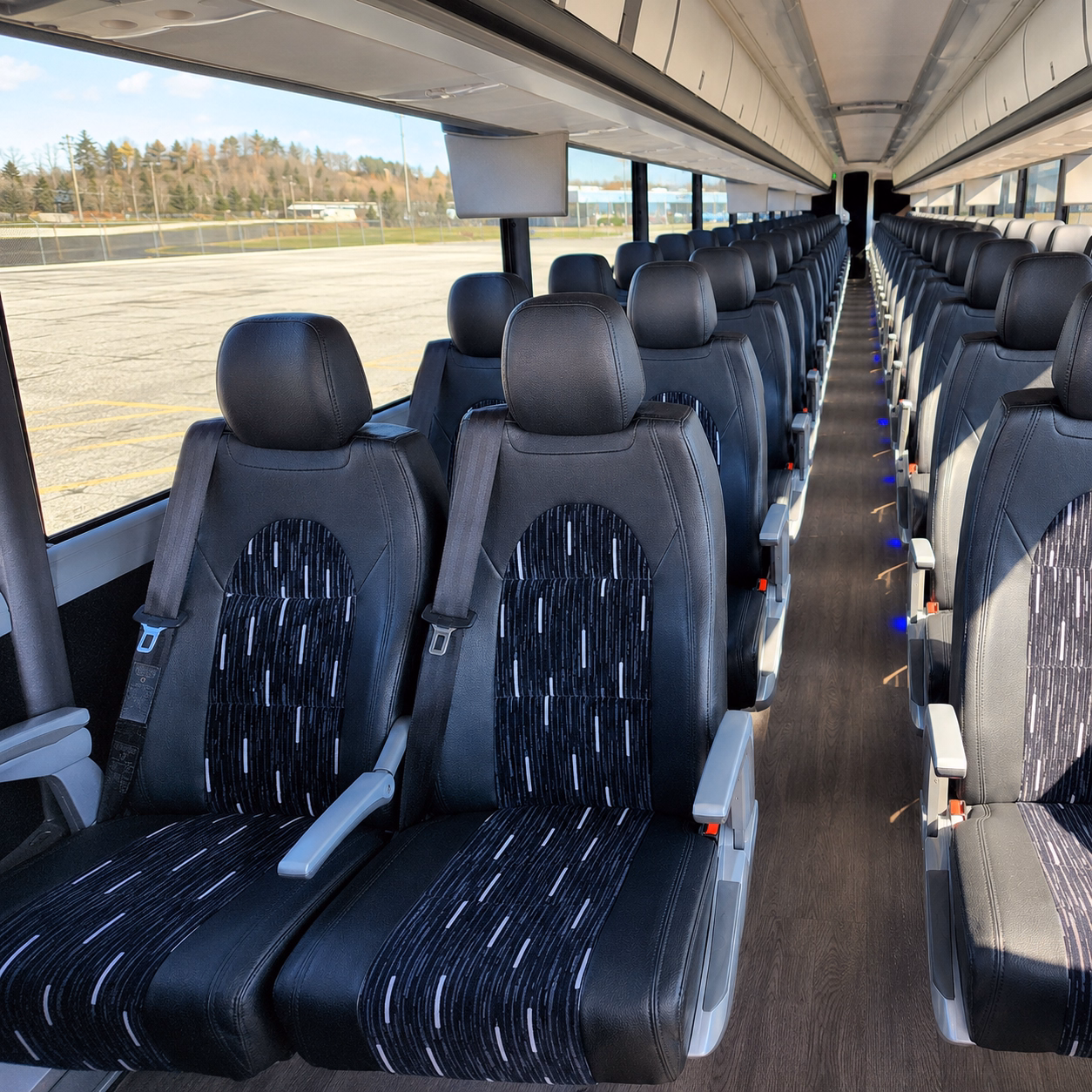 manchester charter bus interior gallery