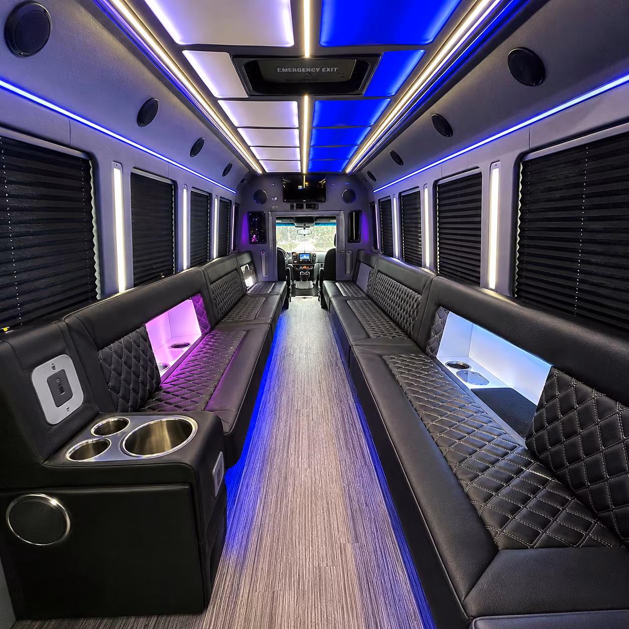 manchester party bus rentals inside
